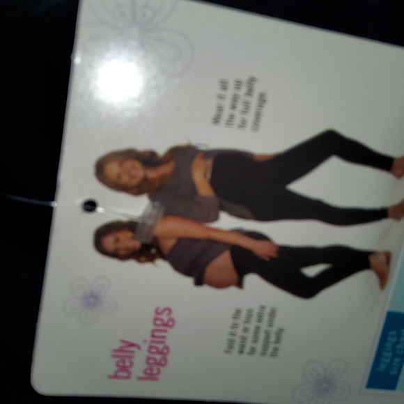 Ingrid & Isabel Maturity Seamless Belly Leggings Size 1 (0-8) Black - Picture 2 of 9